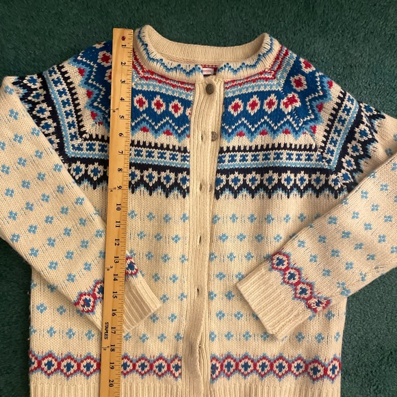 Frances Valentine Ella Fair Isle Knit Cardigan small - Picture 5 of 9